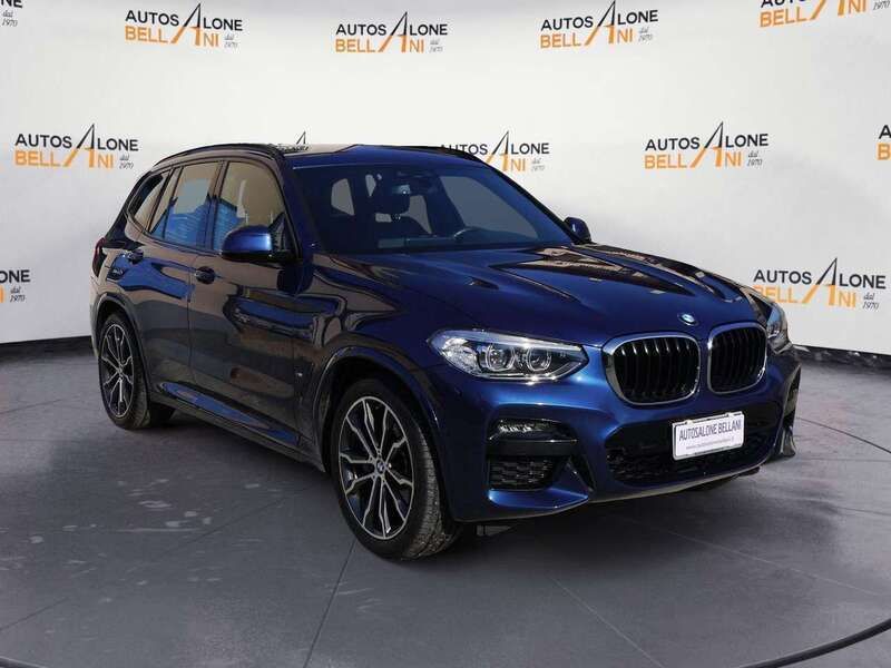 Usata BMW X3 M Sport 292 CV (214 kW) 2020 Blu metallizzato SUV