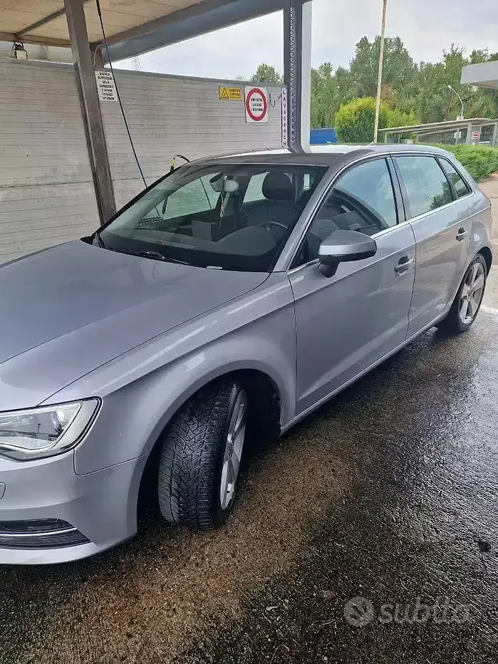 Usata Audi A3 Ambition 180 CV (132 kW) 2014 Argento Berlina