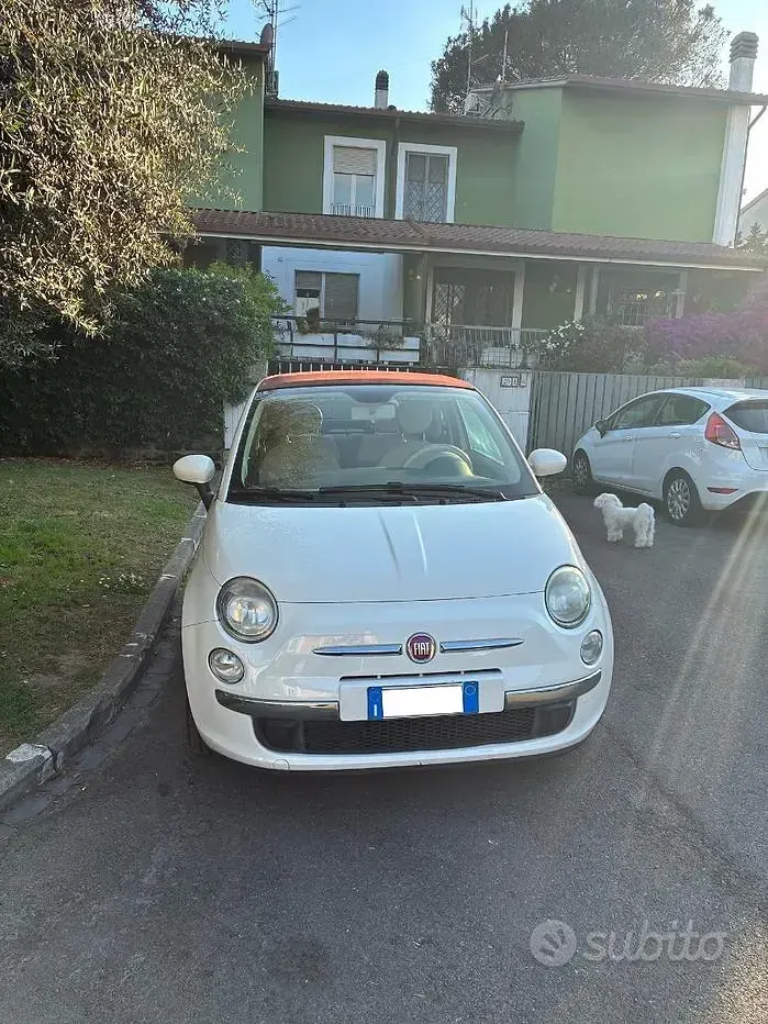 Usata Fiat 500C 69 CV (50 kW) 2015 Bianco Cabrio