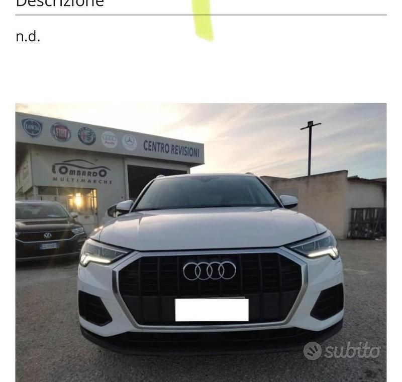 Usata Audi Q3 Advanced 150 CV (110 kW) 2019 Bianco SUV