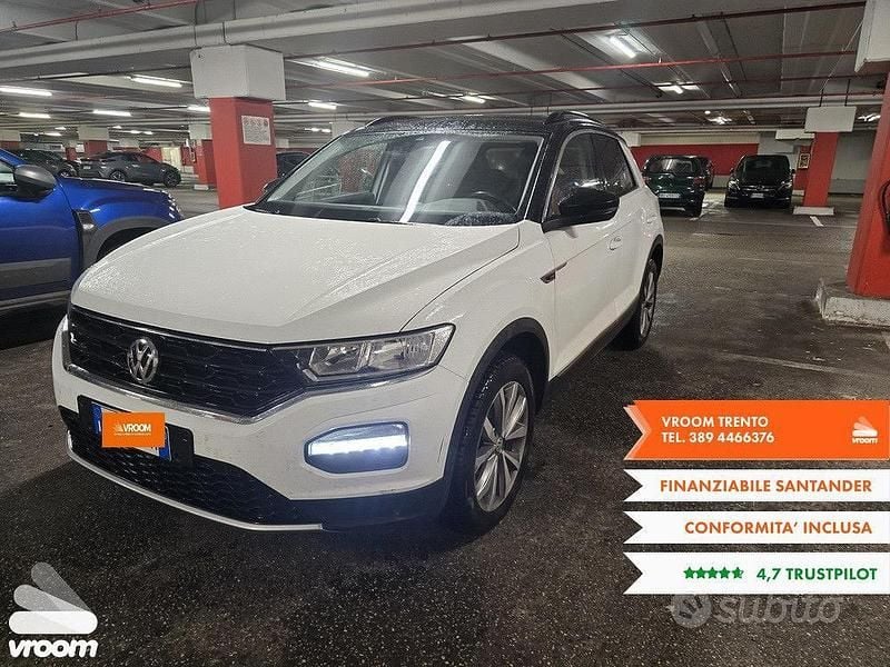 Bianco Usata 2019 VW T-Roc SUV | 15.450 € (Super prezzo) - Immagine 1/4
