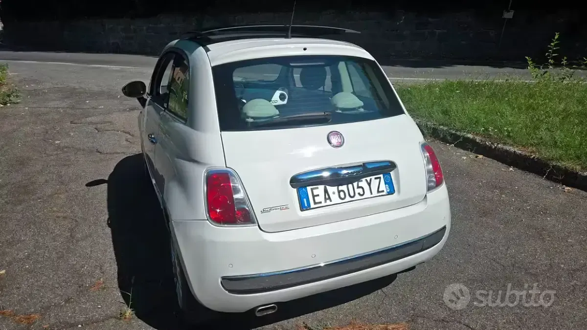 Usata Fiat 500 Lounge 69 CV (50 kW) 2010 Bianco Berlina