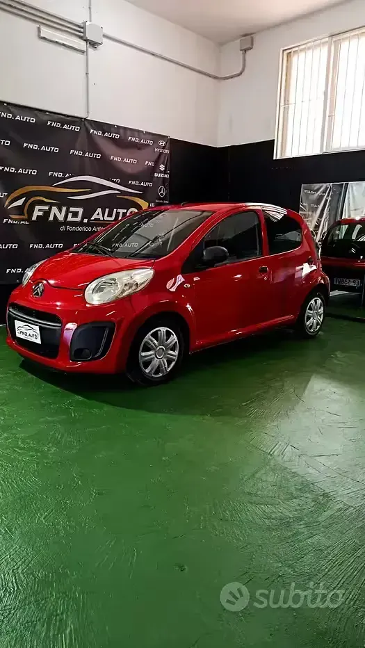 Usata Citroën C1 Attraction 68 CV (50 kW) 2013 Rosso Utilitaria
