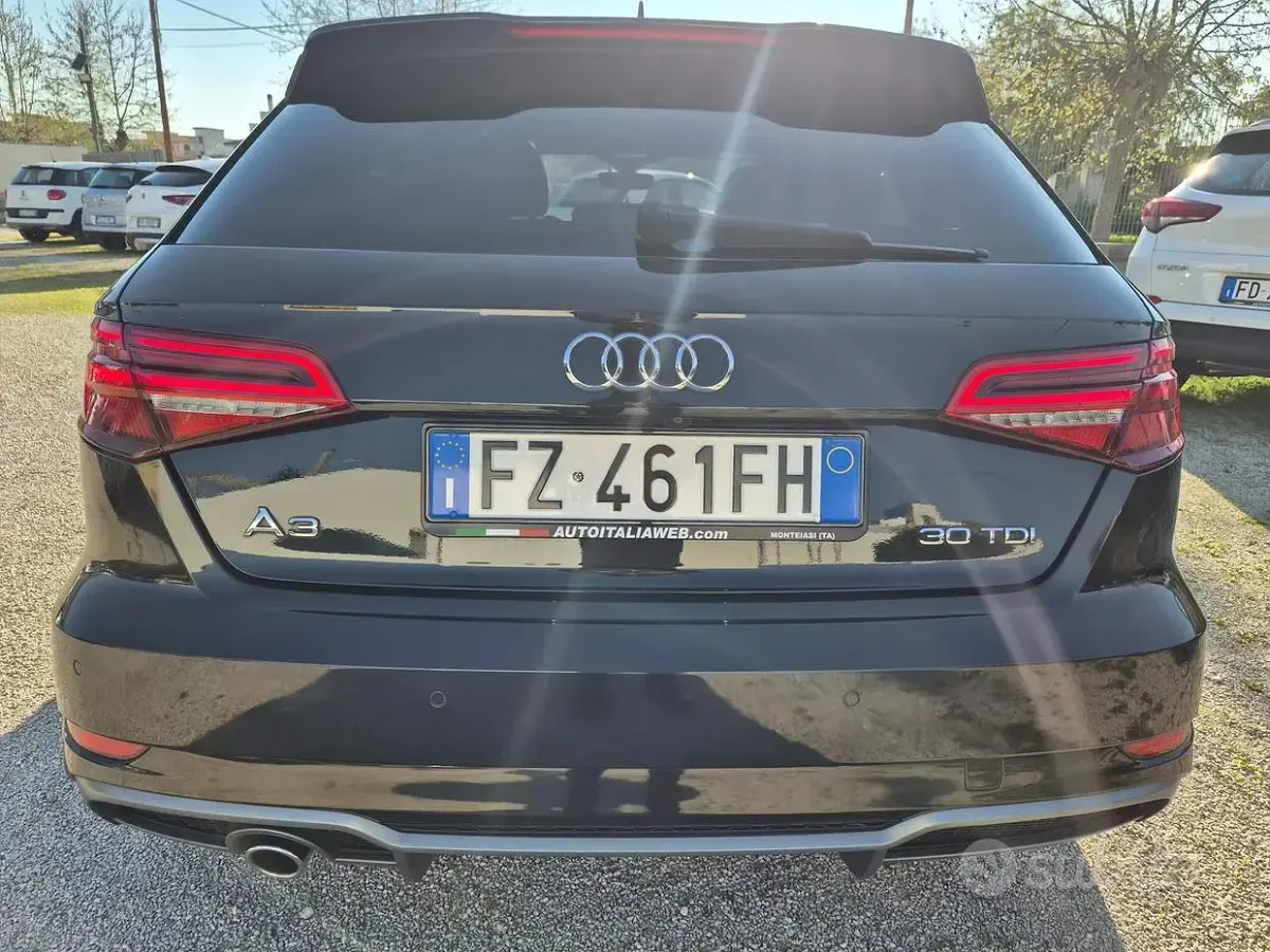 Usata Audi A3 Admired 116 CV (85 kW) 2019 Nero Berlina