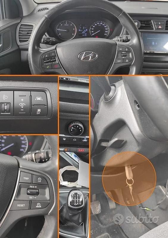 Usata Hyundai i20 75 CV (55 kW) 2016 Grigio Berlina