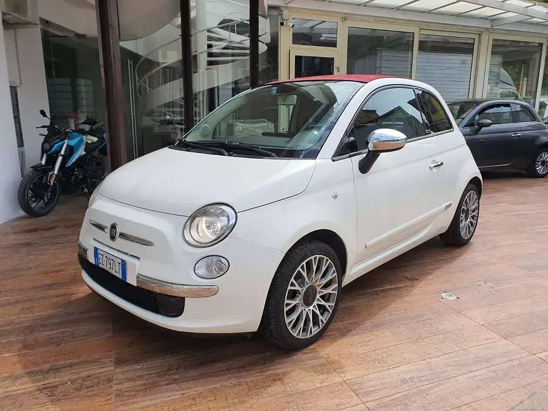 Usata Fiat 500C Lounge 69 CV (50 kW) 2015 Bianco Cabrio