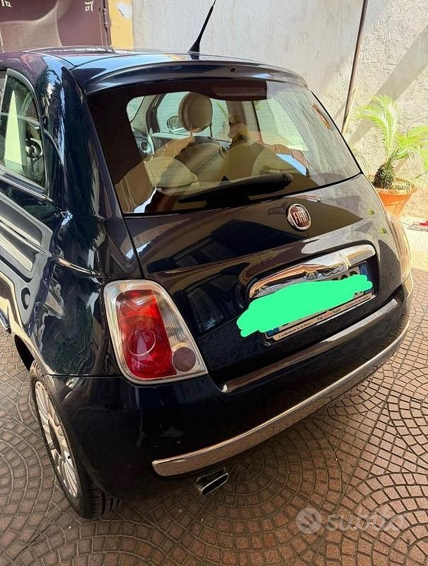 Usata Fiat 500 Lounge 69 CV (50 kW) 2008 Blu Utilitaria