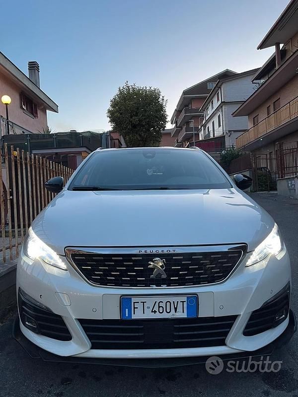 Bianco Usata 2018 Peugeot 308 SW GT-line Station wagon | 10.900 € (Buon prezzo) - Immagine 1/4