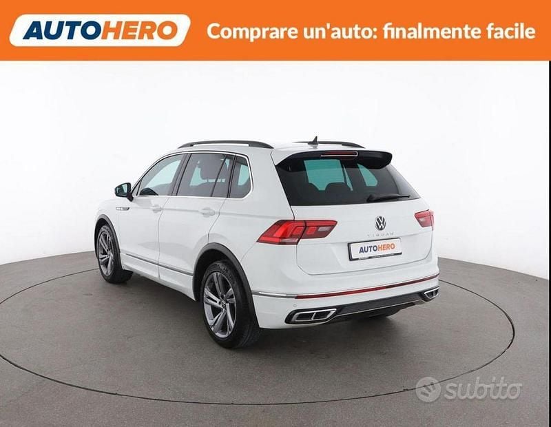 Usata VW Tiguan R-line 150 CV (110 kW) 2020 Bianco SUV