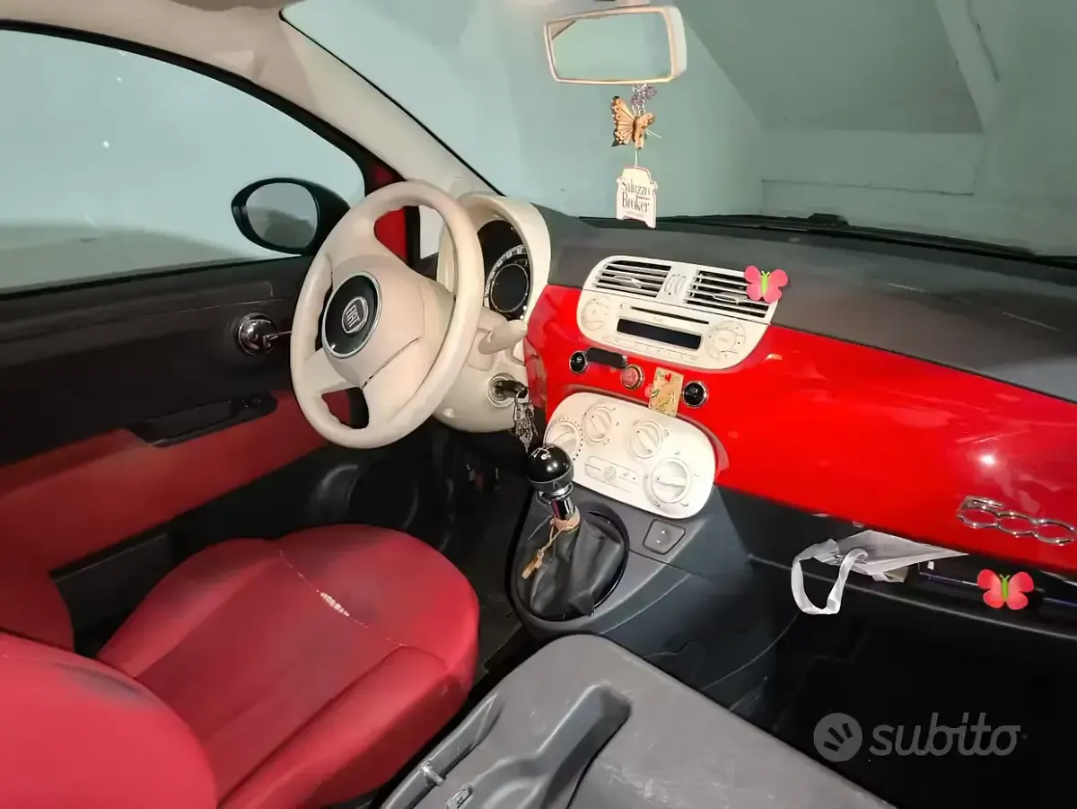 Usata Fiat 500 2008 Rosso Utilitaria