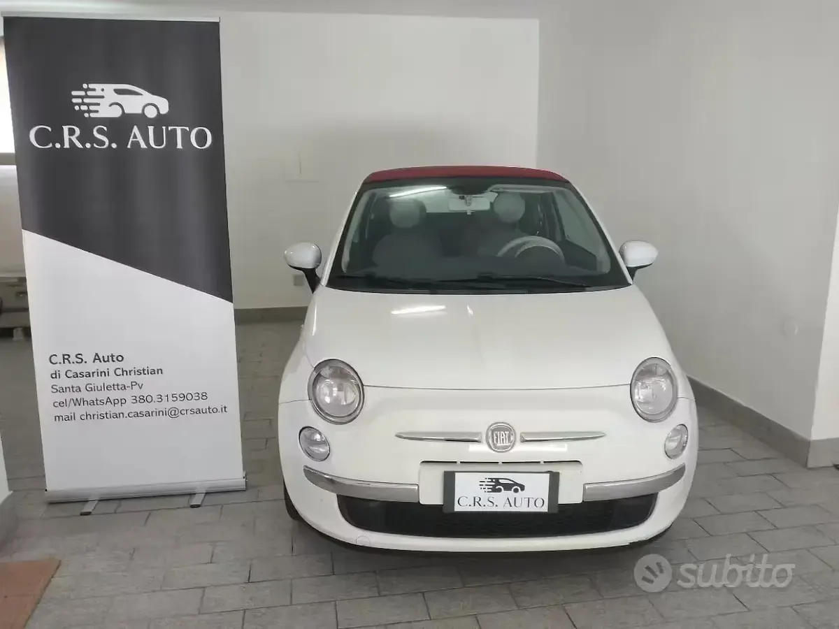 Usata Fiat 500 69 CV (50 kW) 2012 Bianco Cabrio