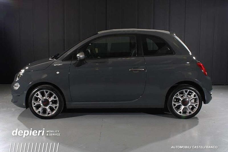 Usata Fiat 500C Sport 69 CV (50 kW) 2021 Grigio Cabrio