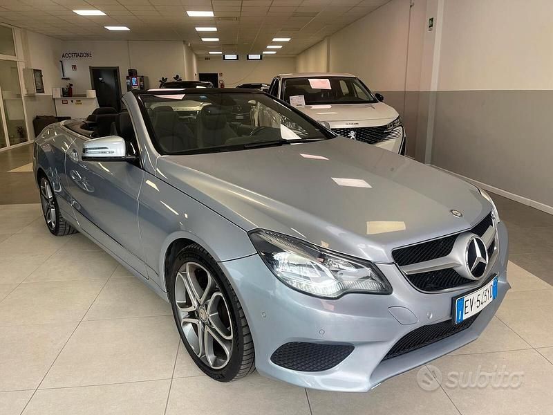 Usata Mercedes E200 Executive 184 CV (135 kW) 2014 Grigio Cabrio