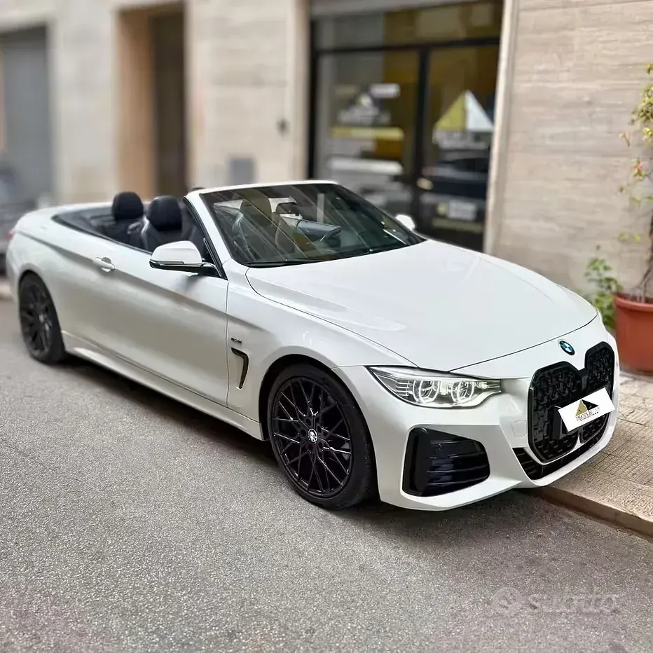 Usata BMW 420 Sport Line 184 CV (135 kW) 2014 Bianco Cabrio