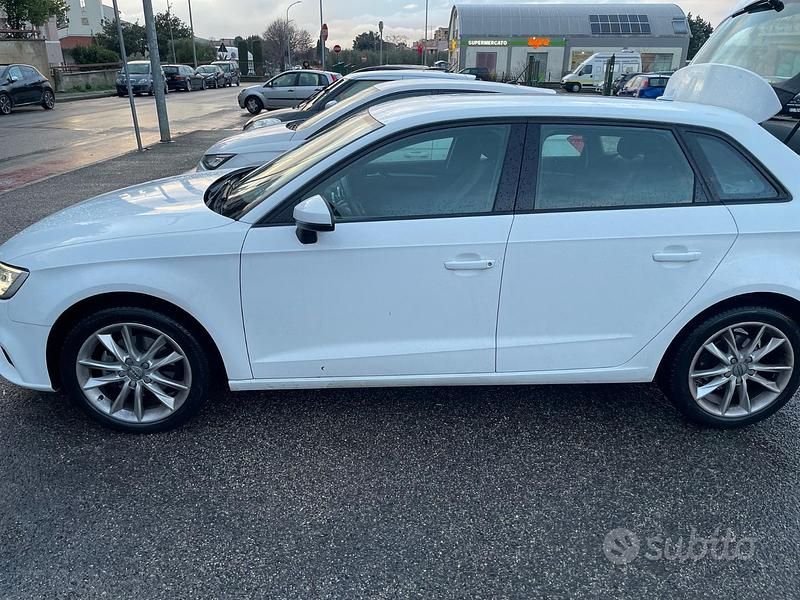 Usata Audi A3 110 CV (80 kW) 2018 Bianco Berlina