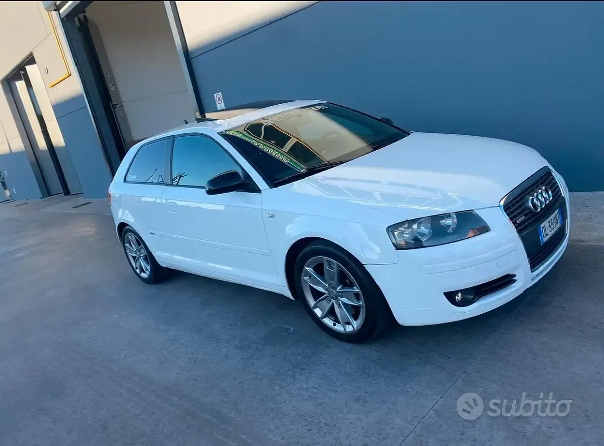 Usata Audi A3 S-Line 140 CV (102 kW) 2007 Bianco Utilitaria