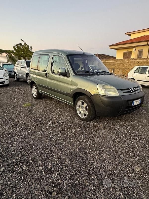Käytetty Peugeot Partner 90 HP (66 kW) 2004 Vihreä Tila-auto