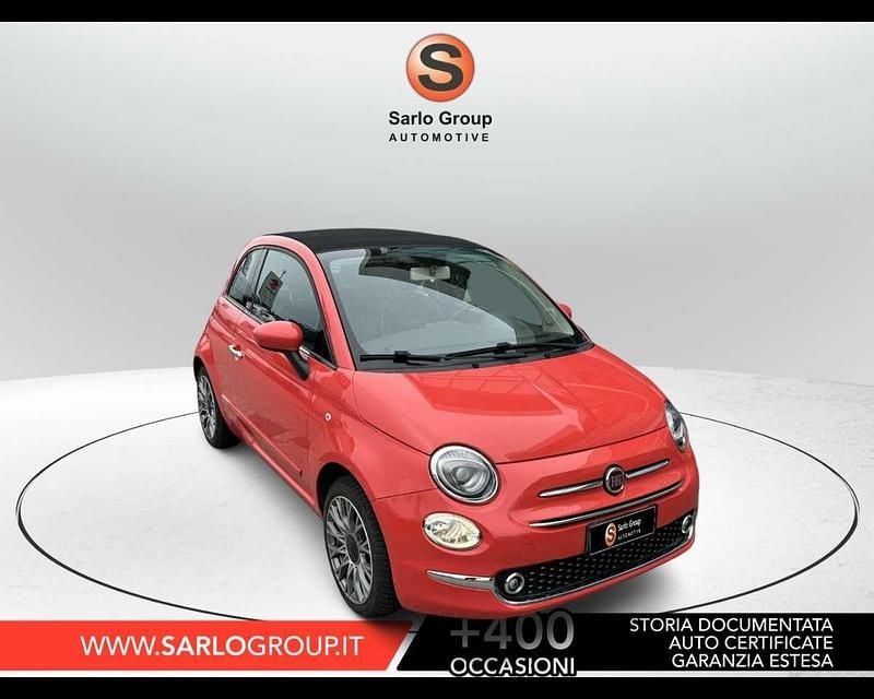 Arancione Usata 2016 Fiat 500C Lounge Cabrio | 11.900 € (Buon prezzo) - Immagine 1/4