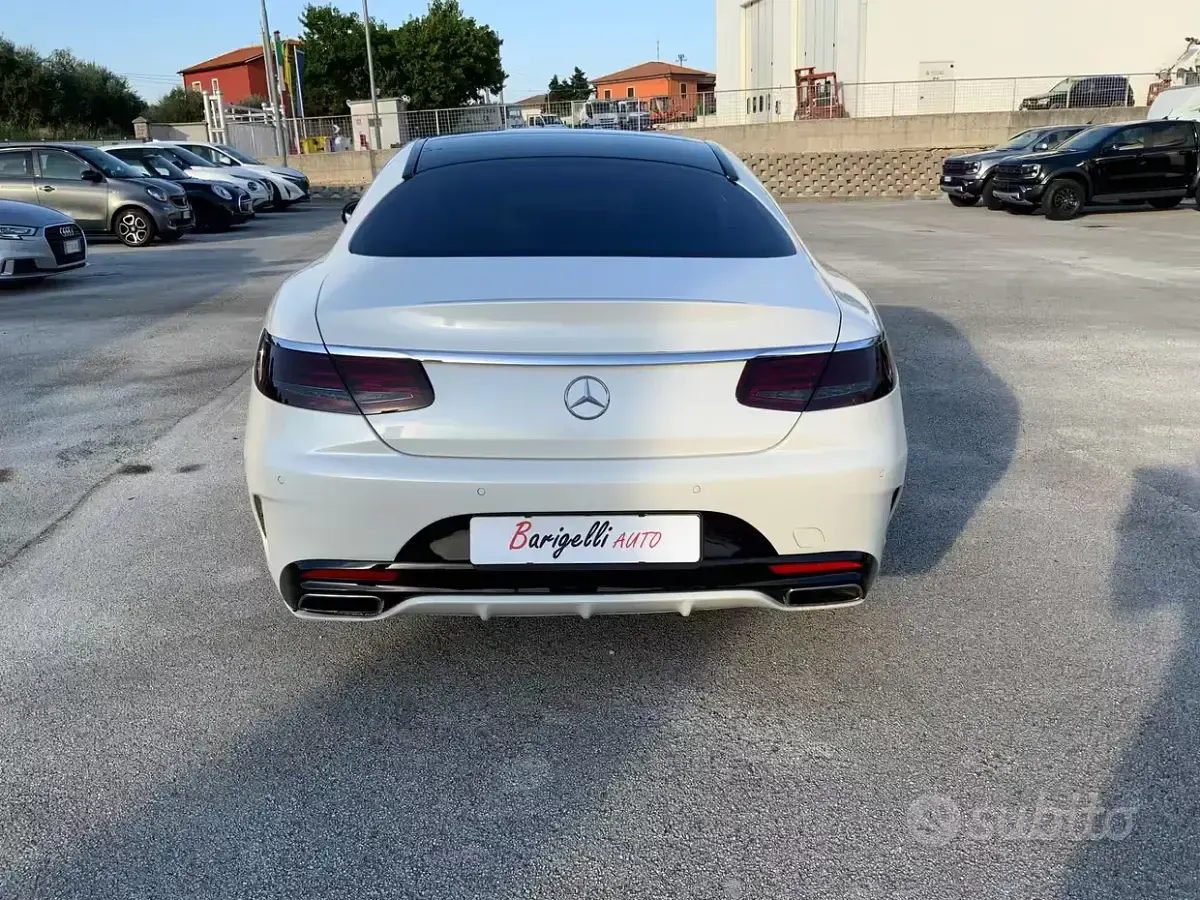 Usata Mercedes S500 Premium 455 CV (334 kW) 2015 Bianco Coupé