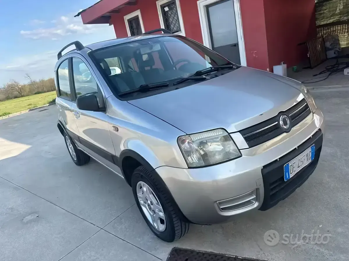 Usado Fiat Panda 4x4 69 CV (50 kW) 2006 Gris Utilitario