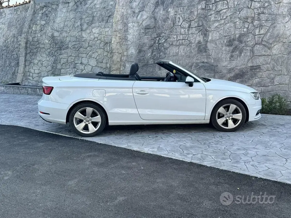 Usata Audi A3 Cabriolet Ambition 110 CV (80 kW) 2016 Bianco Cabrio