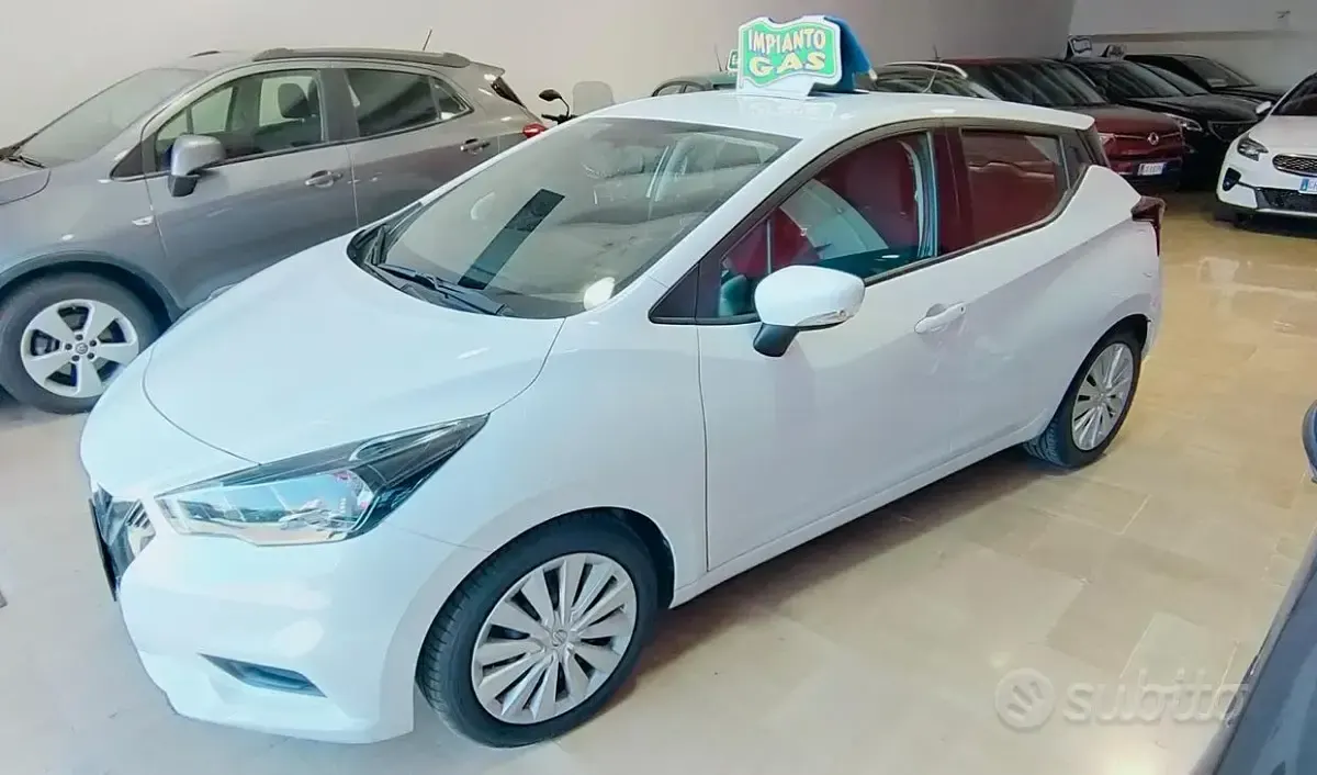Usata Nissan Micra Acenta 87 CV (63 kW) 2021 Bianco Utilitaria