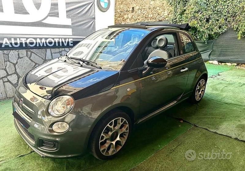 Grigio Usata 2014 Fiat 500C Lounge Cabrio | 7950 € (Buon prezzo) - Immagine 1/4
