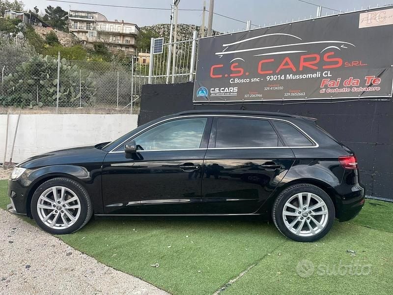 Usata Audi A3 S-Line 150 CV (110 kW) 2017 Nero Berlina