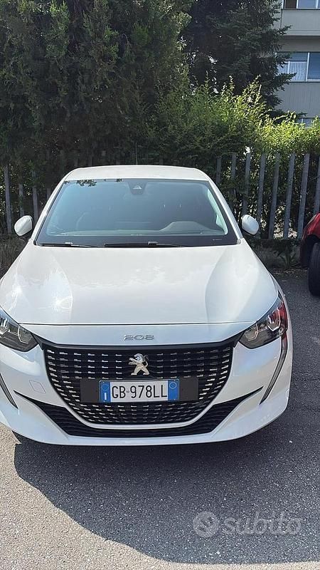 Usata Peugeot 208 100 CV (73 kW) 2020 Bianco Utilitaria
