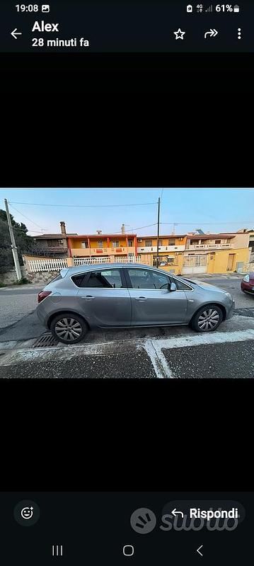 Usata Opel Astra 110 CV (80 kW) 2010 Grigio Berlina