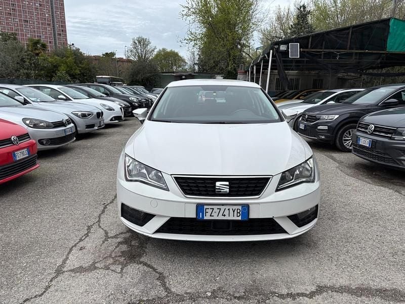 Usata Seat Leon Style 115 CV (84 kW) 2020 Bianco Berlina