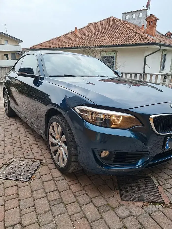 Usata BMW 218 136 CV (100 kW) 2015 Blu Coupé