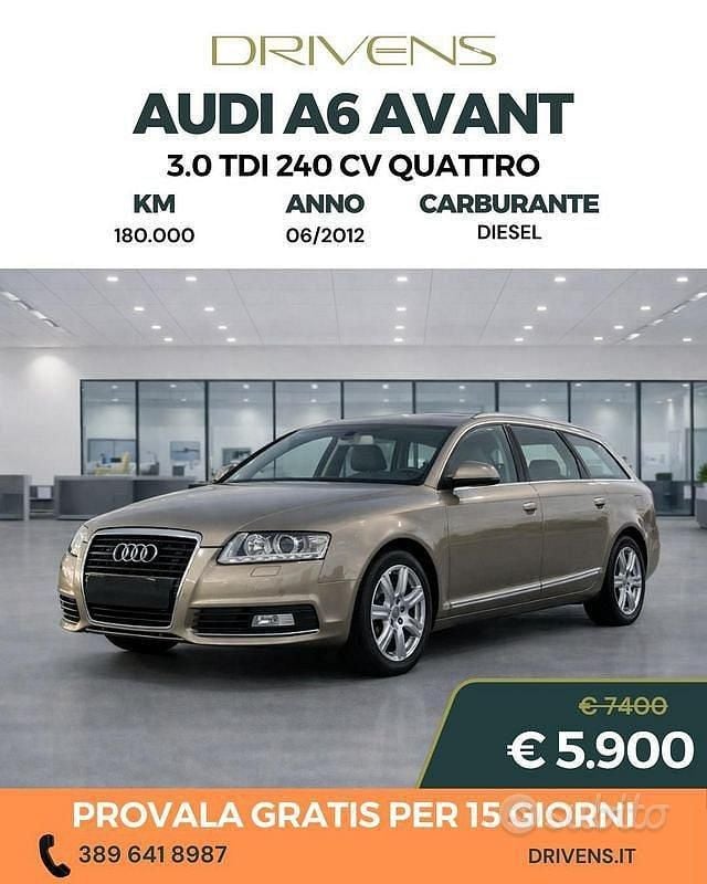 Usata Audi A6 Ambiente 240 CV (176 kW) 2011 Marrone Station wagon