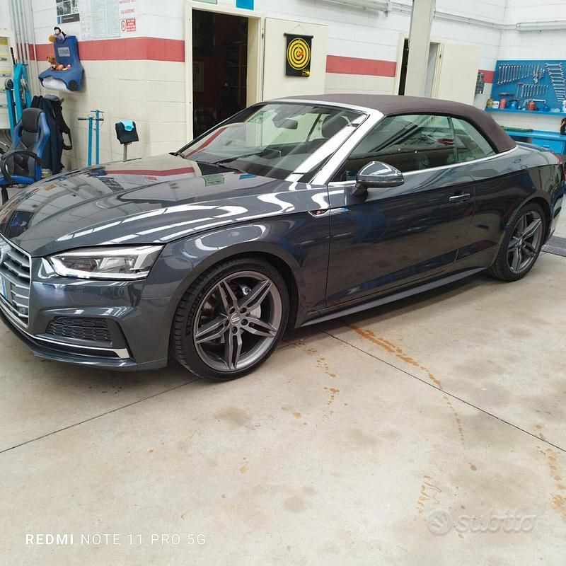 Usata Audi A5 S-Line 2020 Nero Cabrio