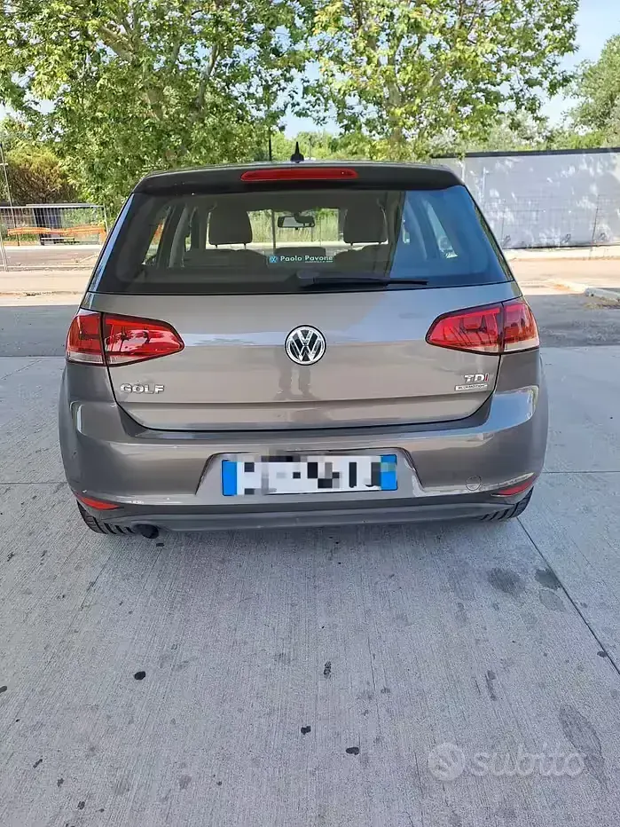 Usata VW Golf VII Highline 105 CV (77 kW) 2013 Grigio Berlina