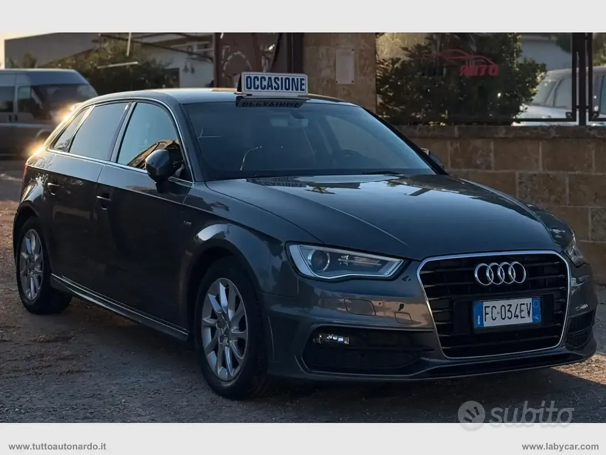 Usata Audi A3 Attraction 110 CV (80 kW) 2016 Grigio Berlina