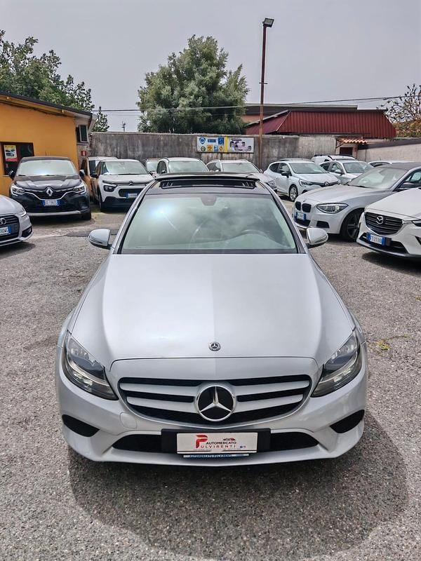 Usata Mercedes C200 Business 160 CV (117 kW) 2019 Argento Berlina