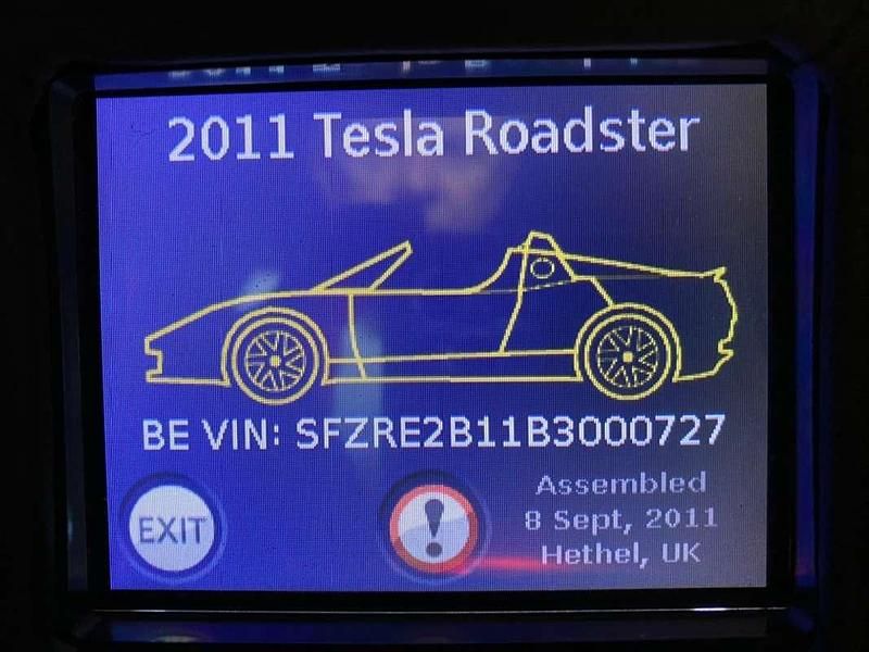 Usata Tesla Roadster 214 kW (292 CV) 2012 Rosso Cabrio