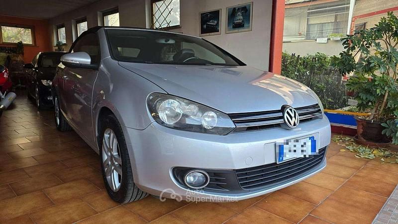 Argento Usata 2012 VW Golf Cabriolet Cabrio | 10.900 € - Immagine 1/4