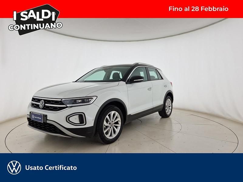 Pure white nero Usata 2022 VW T-Roc Style SUV | 20.700 € (Super prezzo) - Immagine 1/4