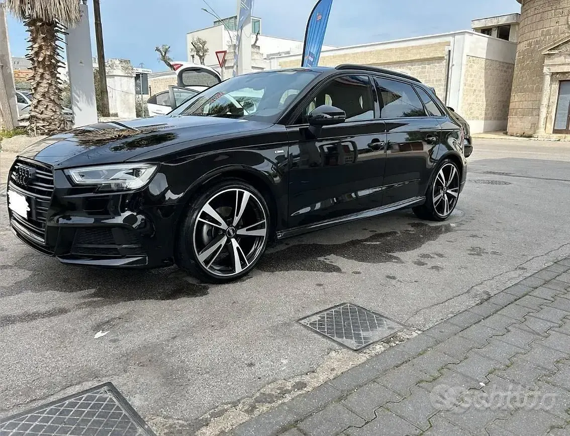 Usata Audi A3 150 CV (110 kW) 2018 Nero Berlina