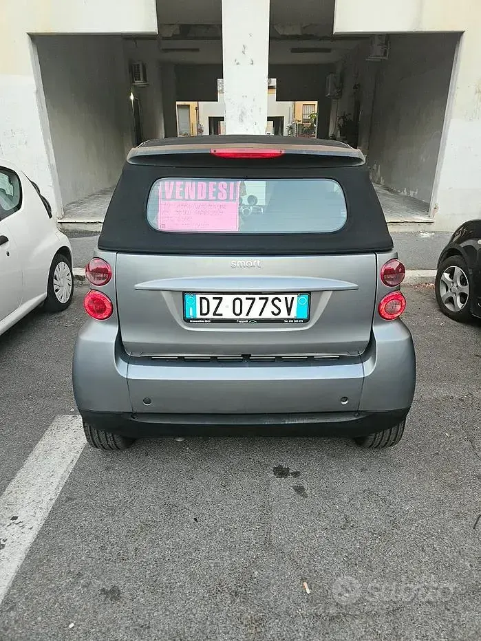 Usata Smart ForTwo Cabrio Pulse 84 CV (61 kW) 2009 Grigio Cabrio