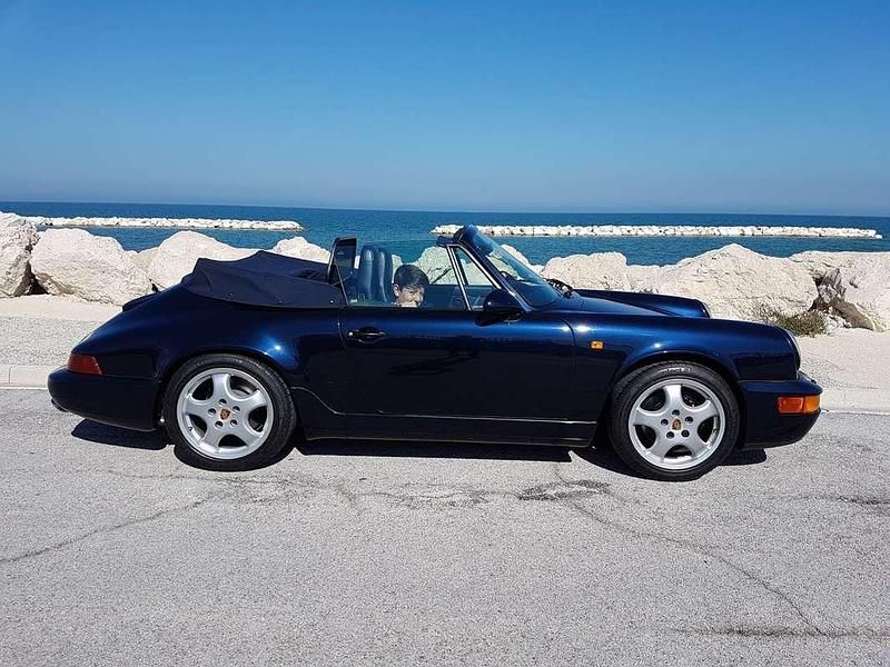 Usata Porsche 911 Carrera Cabriolet 250 CV (183 kW) 1991 Blu/azzurro Cabrio