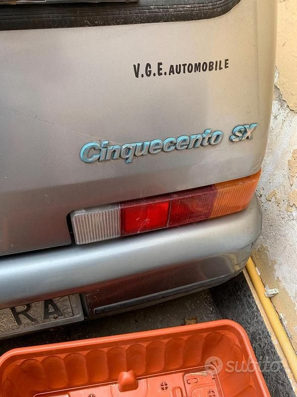 Usata Fiat Cinquecento 1997 Grigio Utilitaria