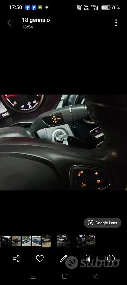 Usata Mercedes C180 116 CV (85 kW) 2015 Nero Berlina