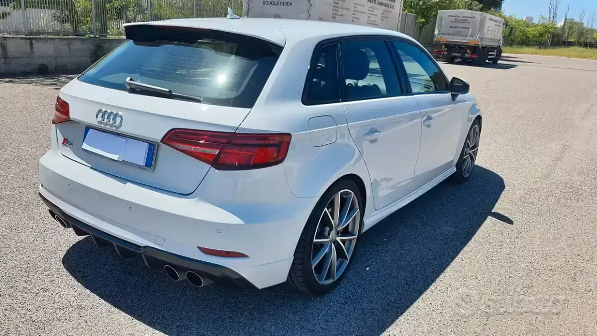 Usata Audi S3 Sport 310 CV (228 kW) 2017 Bianco Berlina