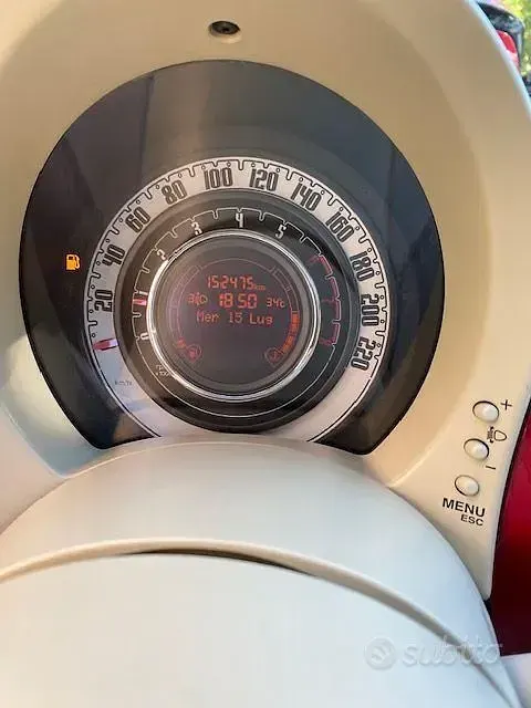 Usata Fiat 500 69 CV (50 kW) 2012 Rosso Berlina
