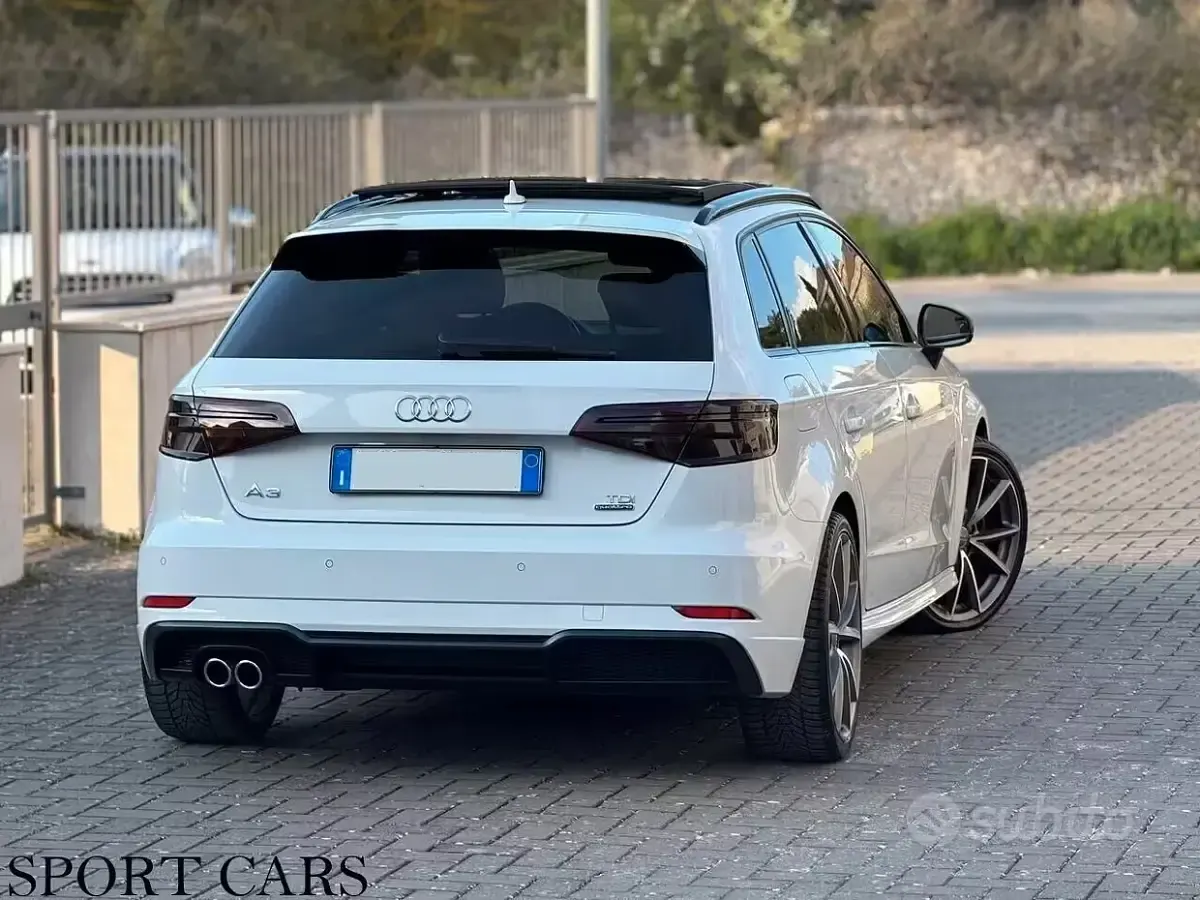Usata Audi A3 S-Line 184 CV (135 kW) 2018 Bianco Berlina
