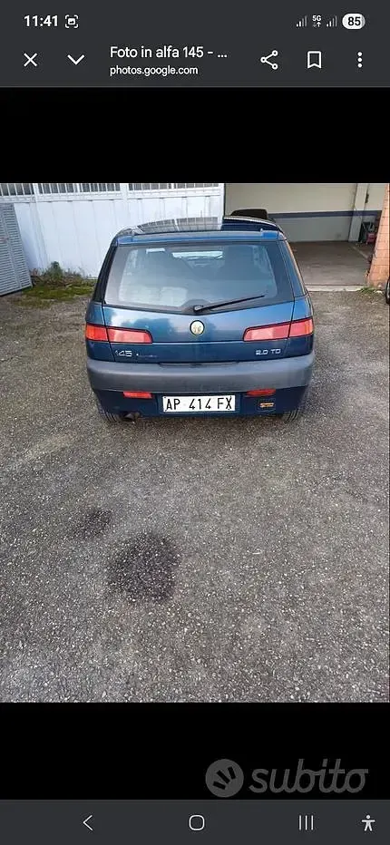 Usata Alfa Romeo 145 103 CV (75 kW) 1998 Bluazzurro Utilitaria