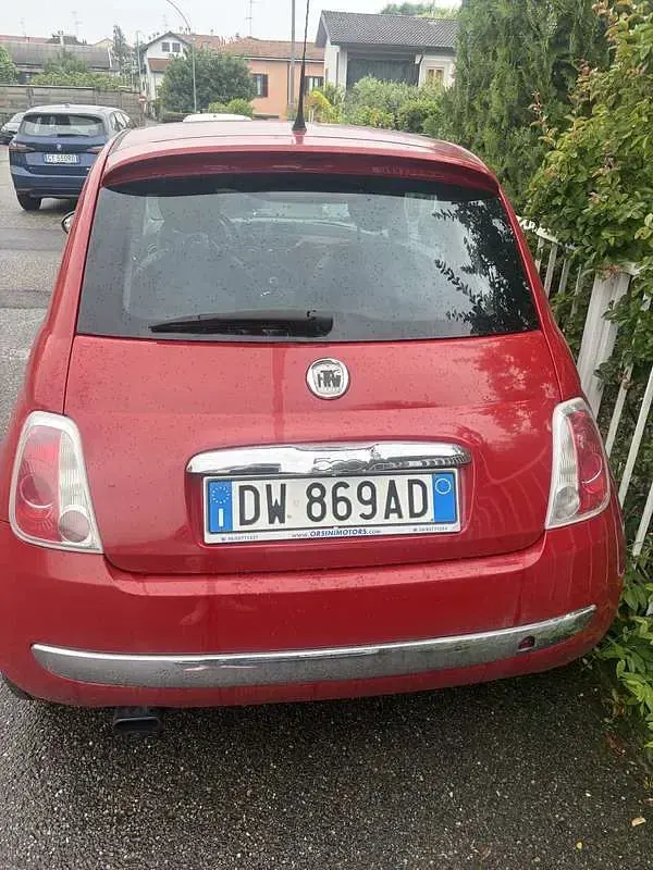 Usata Fiat 500 Pop 75 CV (55 kW) 2009 Rosso Cabrio